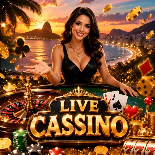 Ambiente de cassino ao vivo com dealer profissional conduzindo a mesa sob iluminação dirigida