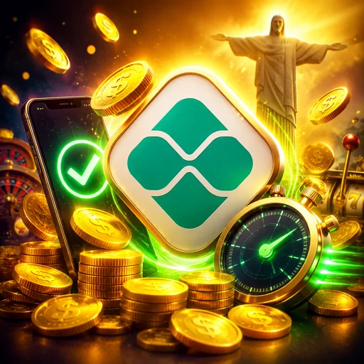 Ícone PIX com indicação de instantâneo